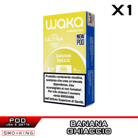 BANANA BREEZE WAKA SoMatch Ultra POD Usa e Getta 2ml RELX 1 Pezzo Banana Ice