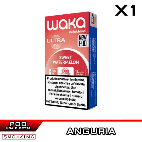 SWEET WATERMELON WAKA SoMatch Ultra POD Usa e Getta 2ml RELX 1 Pezzo Anguria