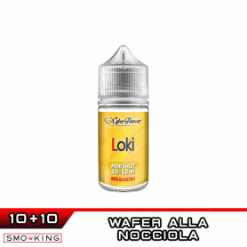 LOKI Mini Shot 10+10 Cyber Flavour Wafer Nocciola