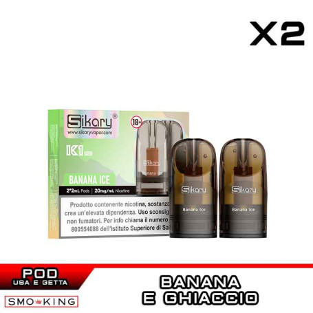 BANANA ICE SIKARY K1 Disposable Pod 2ml - 2 Pieces