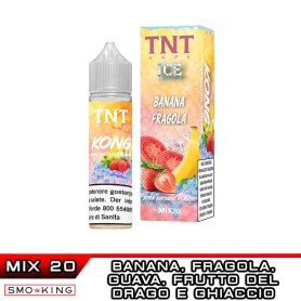 KONG Fruity ICE Mix&Vape 20 ml TNT Vape Banana Fragola Guava Frutto del Drago Ice