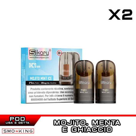 MOJITO MINT ICE SIKARY K1 Disposable Pod 2ml - 2 Pieces