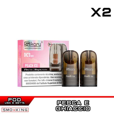 PEACH ICE SIKARY K1 Disposable Pod 2ml - 2 Pieces