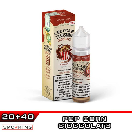 CROCCANTISSIMO CHOCOLATE Shot 20ml Il Santone ENJOYSVAPO Pop Corn Burro Cioccolato
