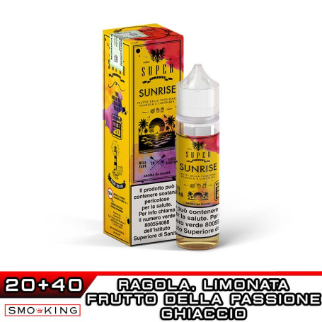SUNRISE Shot 20ml VaporART SUPER FLAVOR Limonata Fragola Frutto della Passione Ice