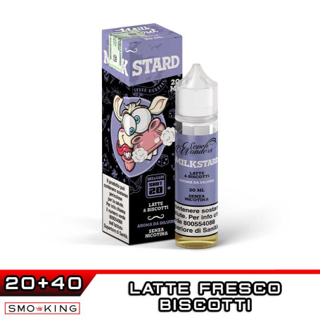 MILKSTARD Shot 20ml SEVEN WONDERS Latte Biscotto