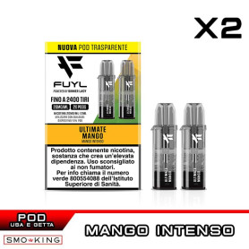 ULTIMATE MANGO Fuyl 1200 Disposable Pod DINNER LADY 2 Pieces