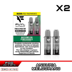 WATERMELON POMEGRANATE Fuyl 1200 Pod Usa e Getta DINNER LADY 2 Pezzi Anguria Melograno