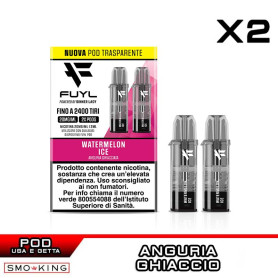 WATERMELON ICE Fuyl 1200 Pod Usa e Getta DINNER LADY 2 Pezzi Anguria Ghiaccio