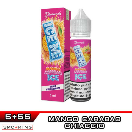 Ice Me MANGO CARABAO ICE Shot 5ml in 60ml DREAMODS Mango Carabao Ghiaccio