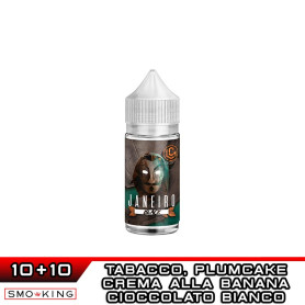 JANEIRO BLACK Mini Shot 10+10 ml LS PROJECT Plumcake Cioccolato Bianco Crema Banana Tabacco