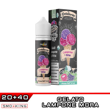 LAMPONE E MORA Shot 20ml La Gelateria Thunder Vape Lampone Mora