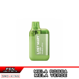 DOUBLE APPLE Lost Mary TP1000 Sigaretta Usa e Getta Elfbar - 1000 Puff Mela Rossa Mela Verde