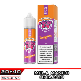 APPLE & MANGO Vapor Bar Aroma 20 ml Reload Vape Mela Mango Ice