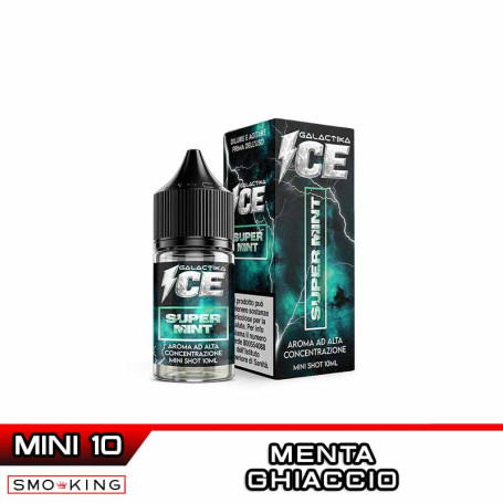 SUPER MINT ICE Aroma Mini Shot 10 ml in 30 ml GALACTIKA ICE Menta Ghiaccio