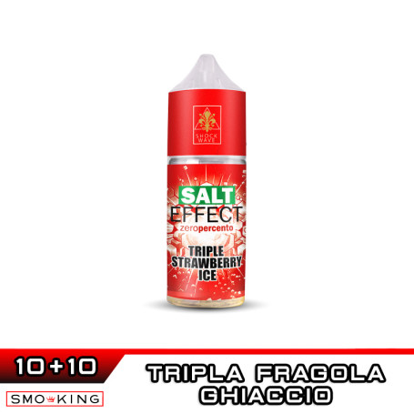 TRIPLE STRAWBERRY ICE Salt Effect Mini Shot 10+10 ml Shock Wave by ADG