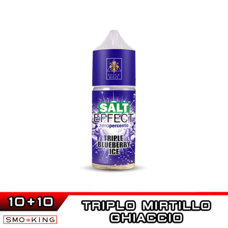 TRIPLE BLUEBERRY ICE Salt Effect Mini Shot 10+10 ml Shock Wave by ADG
