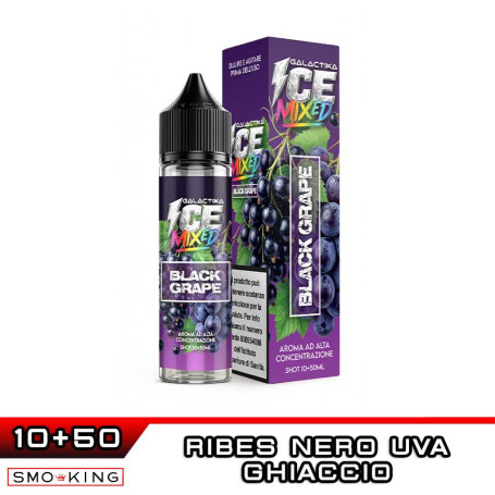 BLACK GRAPE Aroma Shot 10ml in 60ml GALACTIKA ICE