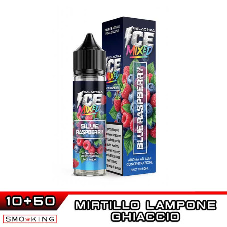 BLUE RASPBERRY Aroma Shot 10ml in 60ml GALACTIKA ICE MIXED