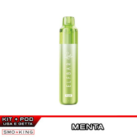 ELFBAR PLUS Kit GREEN + Prefilled Pod SPEARMINT 12K Puff (2ml+8ml) ELFBAR