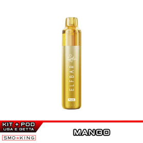 ELFBAR PLUS Kit YELLOW + Prefilled Pod MANGO 12K Puff (2ml+8ml) ELFBAR