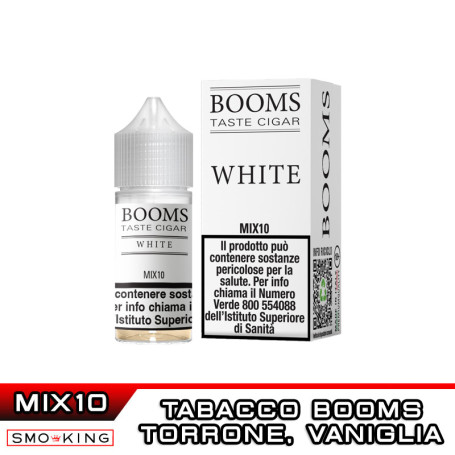 BOOMS WHITE Mix&Vape 10+10 TNT Vape Mix di Tabacchi Torrone bianco
