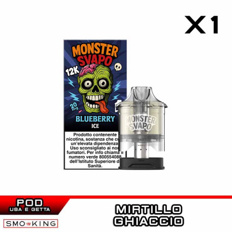 BLUEBERRY ICE Disposable Pod MONSTER PUFF 1 Piece