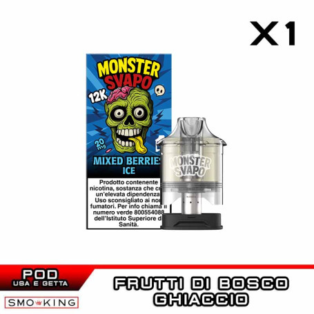 MIXED BERRIES Disposable Pod MONSTER SVAPO 1 Piece