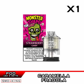 STRAWBERRY CANDY Pod Usa e Getta MONSTER SVAPO 1 Pezzo Caramella alla Fragola