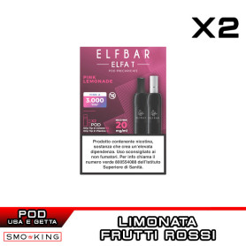 ELFA T Pink Lemonade Pod Usa e Getta ELFBAR 2 Pezzi Limonata Frutti Rossi