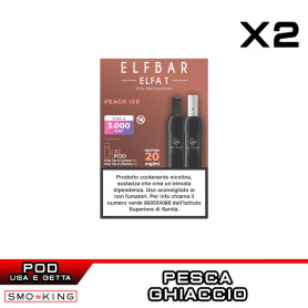 ELFA T Peach Ice Pod Usa e Getta ELFBAR 2 Pezzi Pesca Ghiaccio