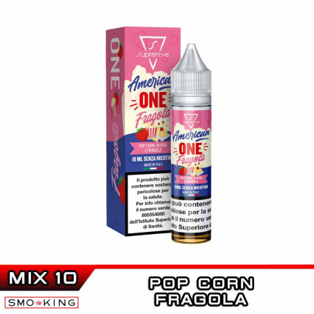 AmericanONE Fragola Mix&Vape 10+10 Suprem-e Pop Corn Burro Fragola