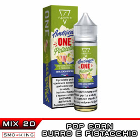AmericanONE Pistacchio Mix&Vape 20ml Suprem-e Pop Corn Burro Pistacchio