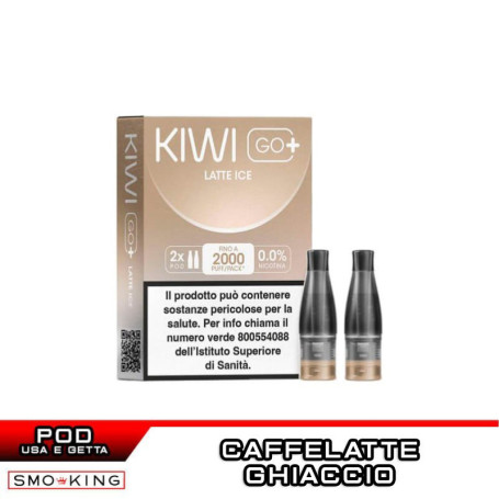 LATTE ICE KIWI GO PLUS Pod Usa e Getta Kiwi Vapor 2 Pezzi