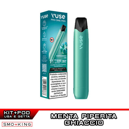 VUSE PRO ONE Kit Batteria Ricaricabile + Pod PEPPERMINT ICE Vuse
