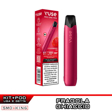 VUSE PRO ONE Kit Batteria Ricaricabile + Pod STRAWBERRY ICE Vuse