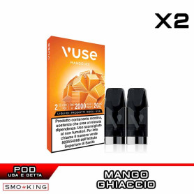 Mango Ice VUSE PRO ONE Pod Precaricate VUSE 1000 Puff - 2 Pezzi - Mango Ghiaccio