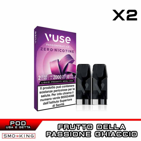 Passionfruit Ice VUSE PRO ONE Pod Precaricate VUSE 1000 Puff - 2 Pezzi - Frutto della Passione Ghiaccio