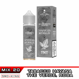 SPIRITUS NOBILIS Alchemist's Leaves Mix&Vape 20ml TNT Vape & Vaping Gentlemen Tabacco Havana Tè Verde Rosa Canina
