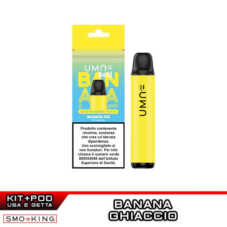 UMA BEAT Kit Batteria Ricaricabile 360mAh + Pod BANANA ICE UMA.mi