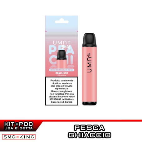UMA BEAT Kit Batteria Ricaricabile 360mAh + Pod PEACH ICE UMA.mi