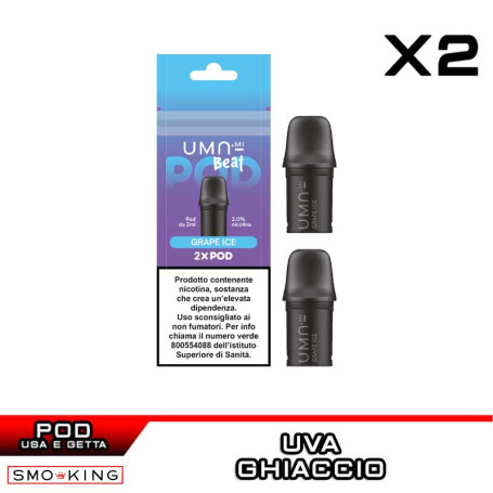 Grape Ice UMA BEAT Pod Precaricate UMA.mi 2ml - 2 pezzi - Uva Ghiaccio