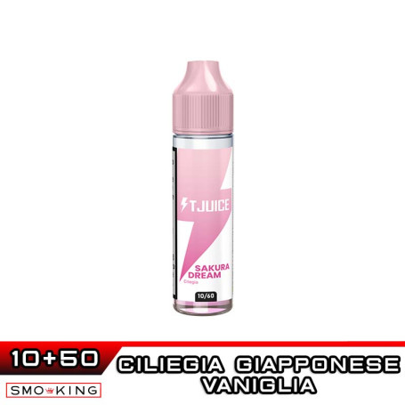 SAKURA DREAM Shot 10ml in 60ml T-JUICE Ciliegia Giapponese Vaniglia