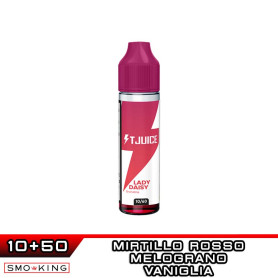 LADY DAISY Shot 10ml in 60ml T-JUICE Mirtillo Rosso Melograno Vaniglia