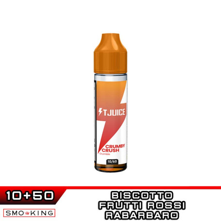CRUMBY CRUSH Shot 10ml in 60ml T-JUICE Biscotto Rabarbaro Frutti Rossi