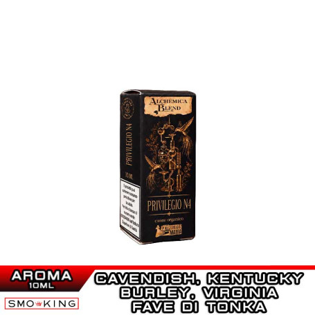 PRIVILEGIO N.4 Alchemica Blend Aroma Concentrato 10ml EXTRACTION MANIA Tabacchi Kentucky Burley Virginia Cavendish Fava Tonka