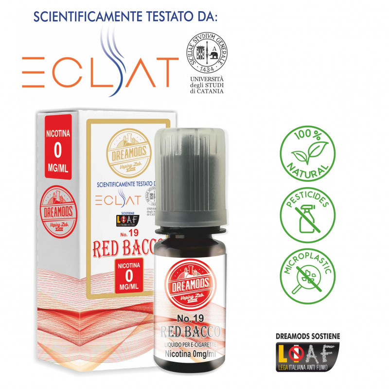 Drea Mods Red Bacco No.19 Liquido Pronto per Sigaretta Elettronica