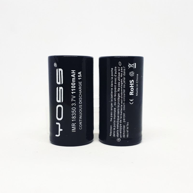 Yoss Batteria 18350 1100mAh 15A