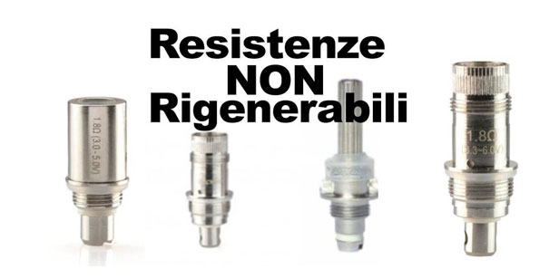 RESISTENZE RICAMBIO PER ATOMIZZATORE NON RIGENERABILE SIGARETTA ELETTRONICA