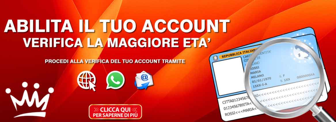 VERIFICA IL TUO ACCOUNT